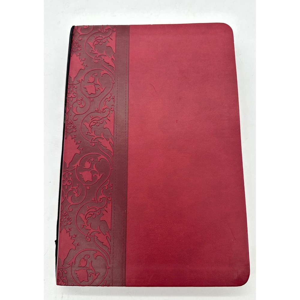 Tyndale Women Devotions for Women One Year Ann Spangler Red LeatherLike Floral